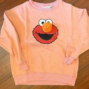 Zara Sesame Street Pink Elmo Sweatshirt